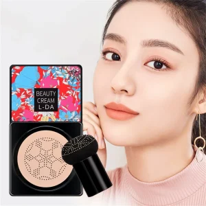 Moist Air Cushion CC Mushroom Head Powder Puff Quick Makeup Waterproof Base Makeup Foundation Cream Brightening Makeup Cosmetics