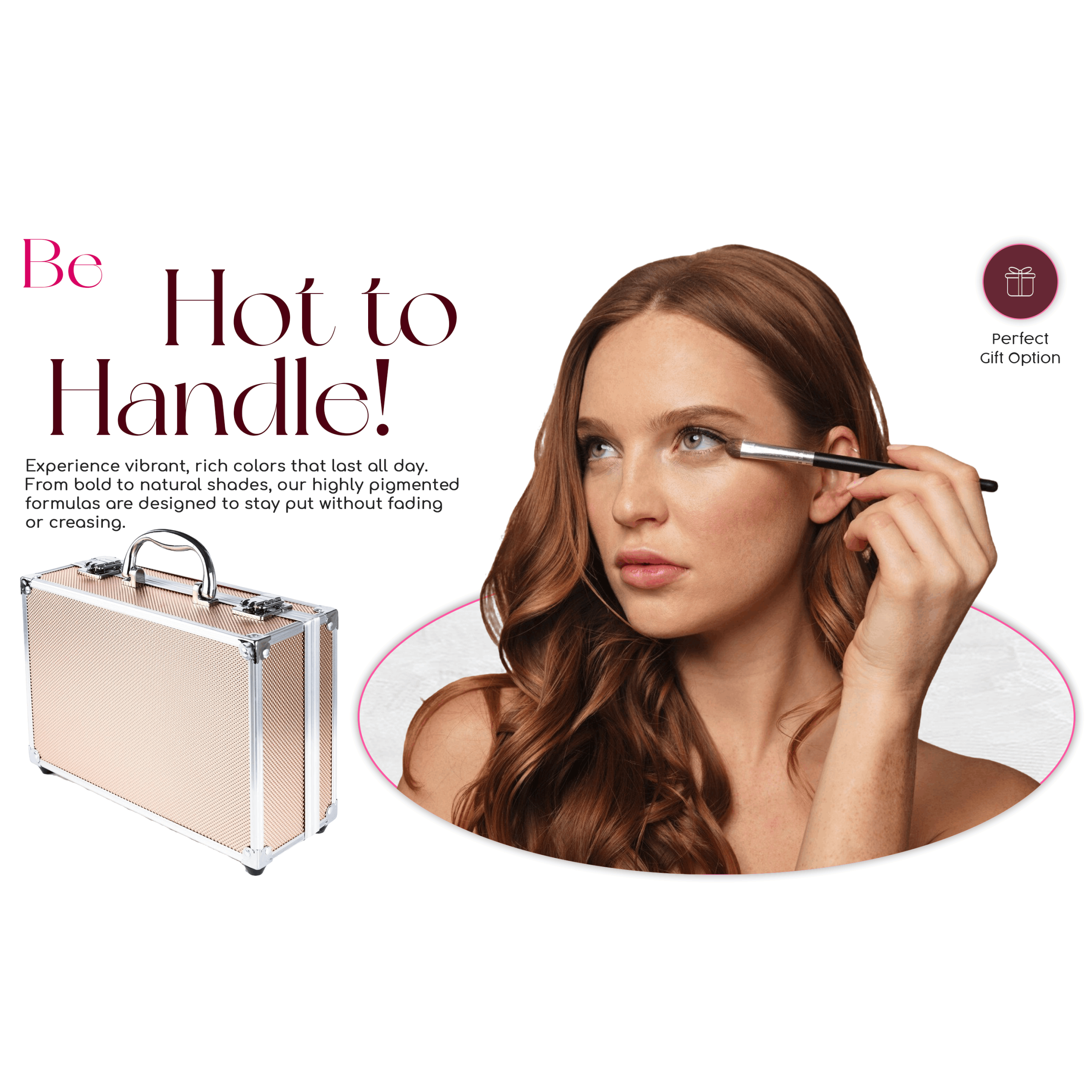 UK LOCAL SELLER - 84pcs All-in-one Makeup Kit with Pink Lined Aluminium Vanity Case – Eyeshadow Palette, Lip Gloss, Brushes & Full Face Cosmetics with Tools, Makeup Box, Ideal Gift for Women & Teen Girls | Sent and Fulfilled from UK Warehouse and Delivered on a Tracked 48 UK Postal Service - Image 8