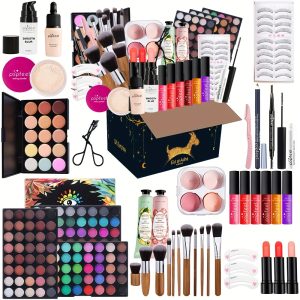 POPFEEL Makeup Set Gift Combination, Suitable for Eid, Perfect for Celebrations and Special Occasions, High Quality Cosmetic Gift Set, Ideal Beauty Essentials for Friends and Family, Women'S Makeup Kit