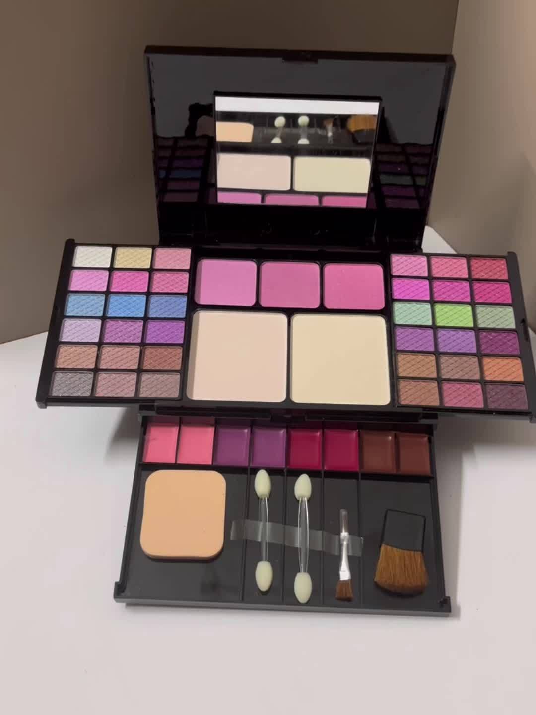 Full Face Multi-Functional Makeup Palette with 49 Colors, Glitter Eyeshadow, Nude Waterproof Lipstick & Blush Powder Set – Complete Look in One Palette - Image 13