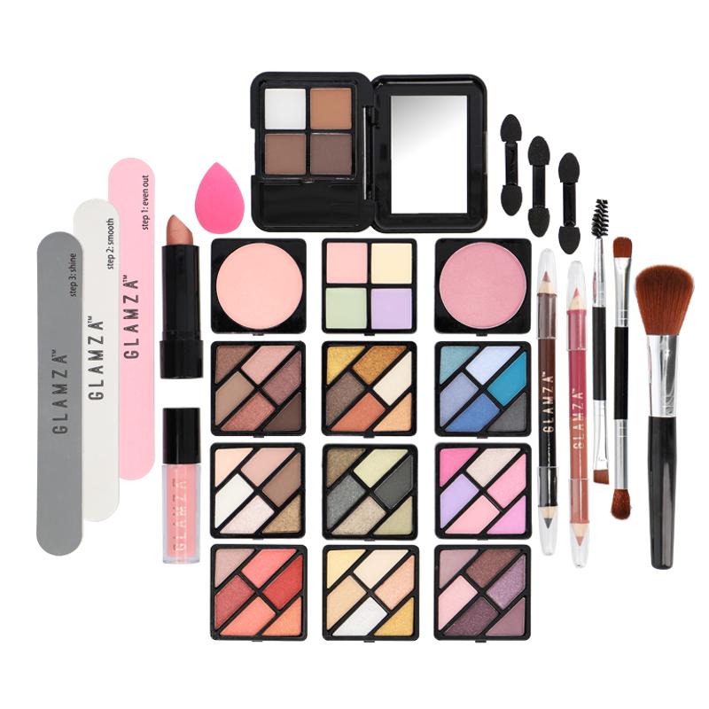 UK LOCAL SELLER - 84pcs All-in-one Makeup Kit with Pink Lined Aluminium Vanity Case – Eyeshadow Palette, Lip Gloss, Brushes & Full Face Cosmetics with Tools, Makeup Box, Ideal Gift for Women & Teen Girls | Sent and Fulfilled from UK Warehouse and Delivered on a Tracked 48 UK Postal Service - Image 2