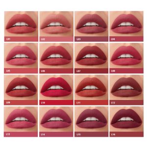 16 Pcs/Set Long-Lasting Lipstick Set, Velvet Glazed Matte Beauty Liquid Lipstick Makeup for Valentine's Day Gifts