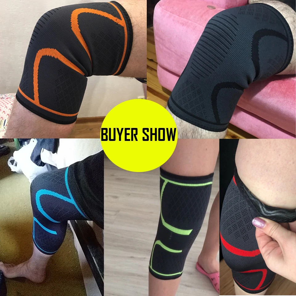 1PCS Fitness Running Cycling Knee Support Braces Elastic Nylon Sport Compression Knee Pad Sleeve for Basketball Volleyball - Image 6