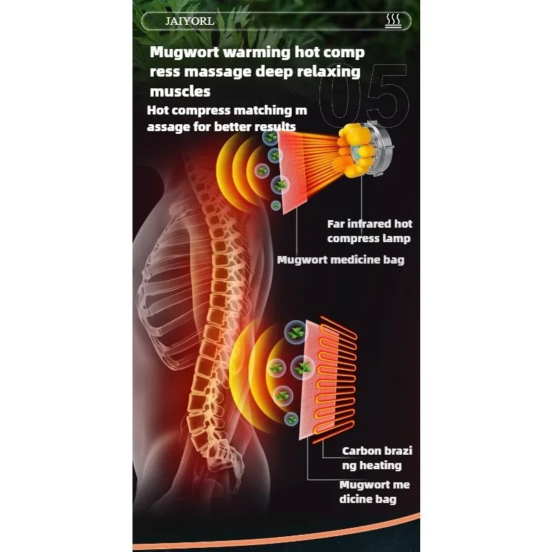 Electric Full Body Massage Mattress With Heating Hand Control Shoulder Neck Waist Airbag Back Kneading vibration Massage Cushion - Image 6