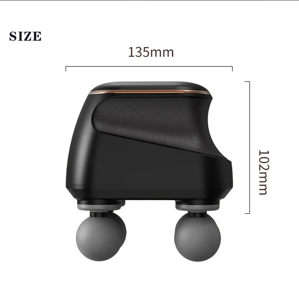 Portable Fascia Gun Muscle Massager Gun Four-head High Frequency Neck Shoulder Waist Massage Machine Professional Fascia Massage - Image 6