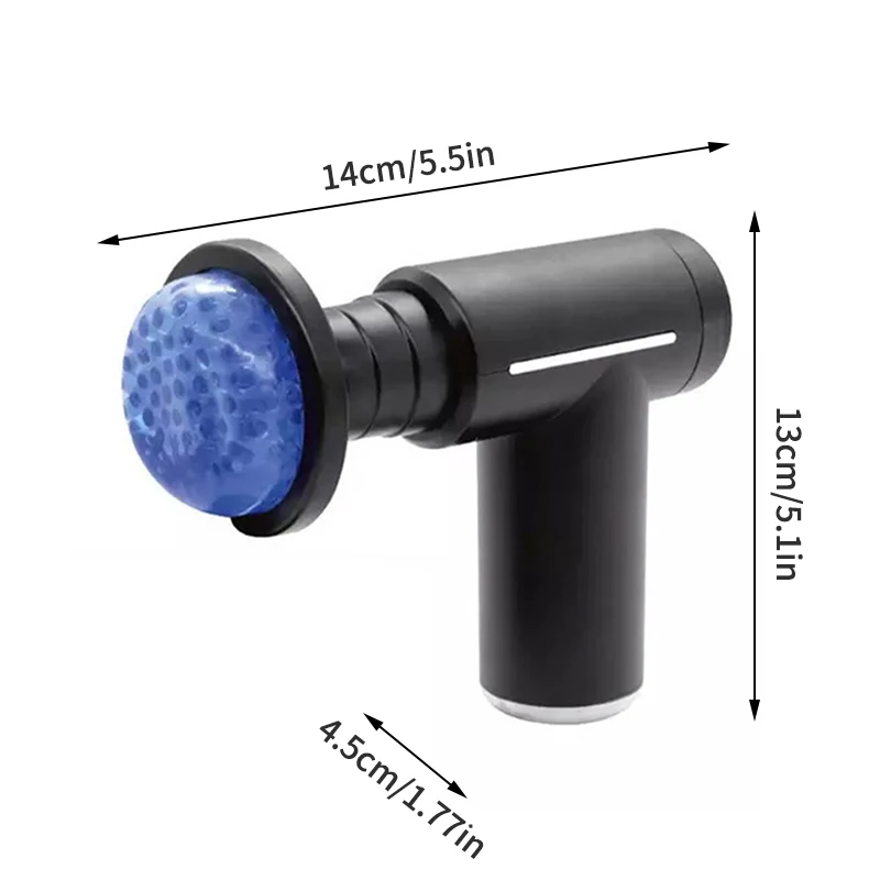 Professional Level Muscle Massage Gun Relaxation Intelligent Exercise Fitness Massager Cold And Hot Compress Fascia Gun 6 Heads - Image 6