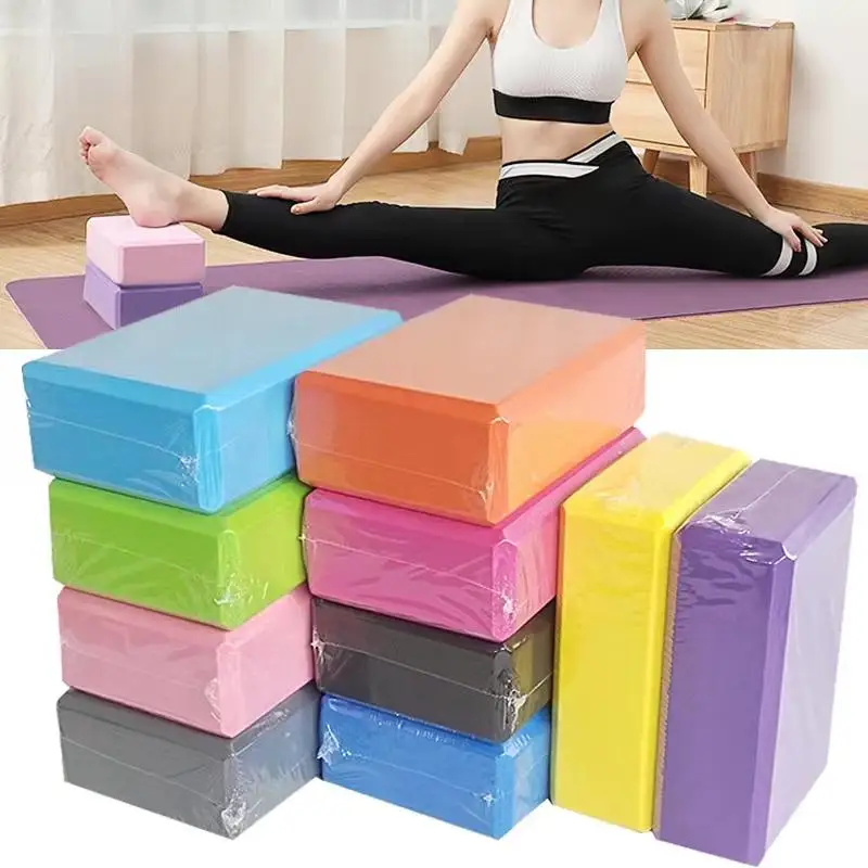 2PCS EVA Gym Blocks Foam Brick Training Exercise Fitness Equipment Dance Yoga Auxiliary Tool Stretching Body Shaping Yoga Blocks - Image 2