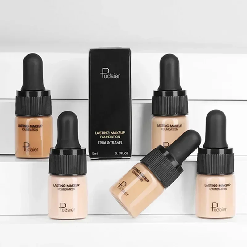New Small Bottle Liquid Foundation Cream For Face Concealer Matte Female Makeup Base Waterproof Long Lasting Facial Cosmetics - Image 2