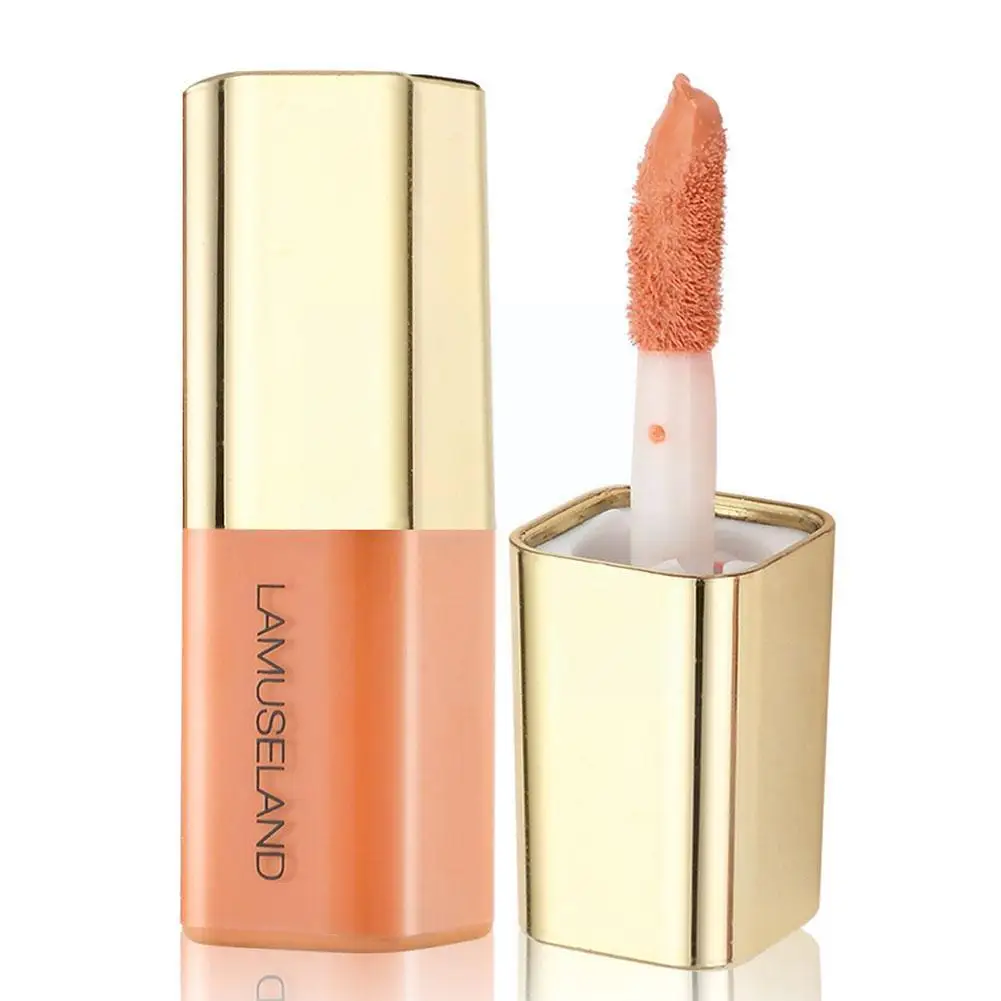 2in1 Face Liquid Blusher Milk Tea Blush Peach Makeup Pink New Cosmetics Brightens Cheek Natural Contour Long-lasting Cheek - Image 4