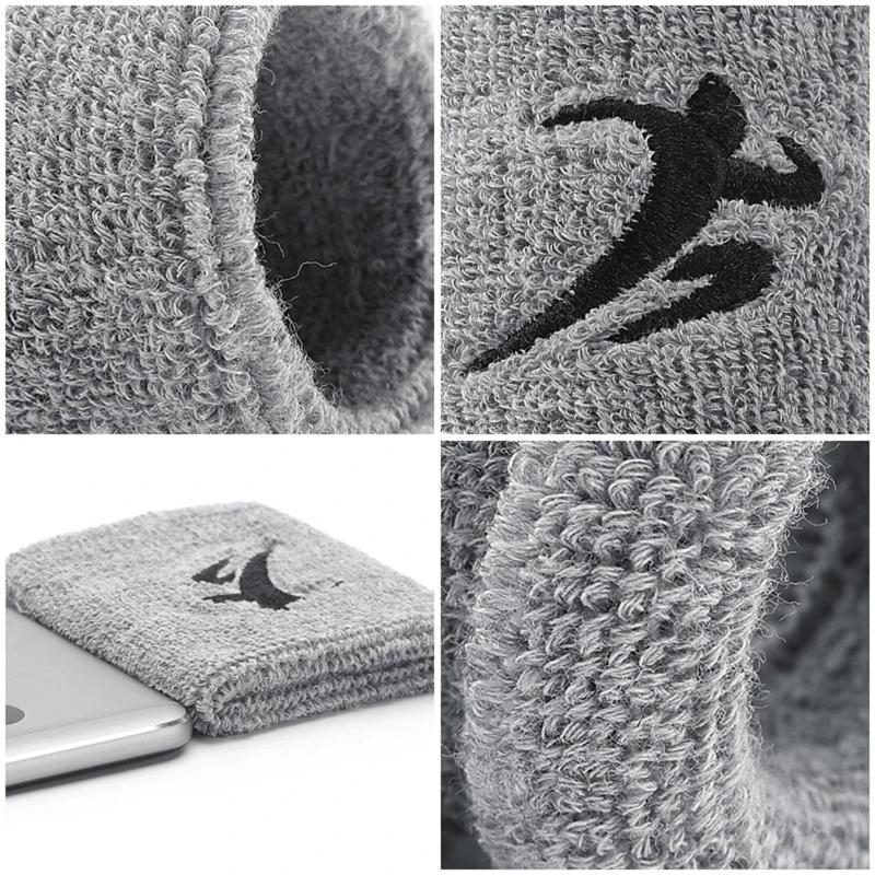 Fashion Working Out Wristbands Wrist Sweatbands Sweat Bands Soft Cotton Stretchy Wrist Bands Terrys Cloth for Gym Sports G99D - Image 6