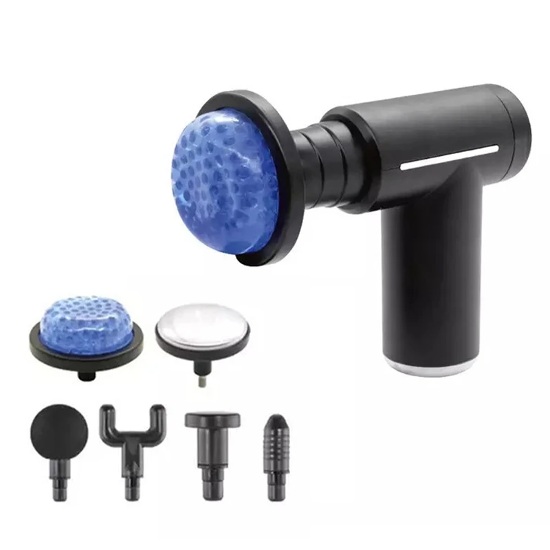 Professional Level Muscle Massage Gun Relaxation Intelligent Exercise Fitness Massager Cold And Hot Compress Fascia Gun 6 Heads - Image 5