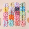 40pcs Assorted Fruit & Floral Print Bow Hair Clips for Girls - Elegant Polyester Hair Accessories, Vibrant Colors, All-Season Daily & Casual Wear