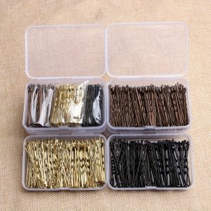 150pcs of Bulk Hairpins in a Simple Style, Solid Color Metal Hair Clips for Women, Side Clips for Bangs.