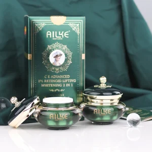AILKE Dark Spots Removal Face Cream, With Retinol, Vitamin C, Reduce Freckles, Melanin Day And Night Lightening Skin Care Set