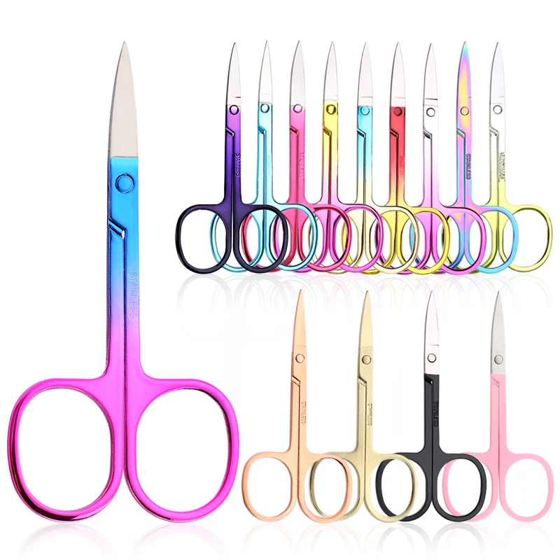 1Pcs Eyebrow Scissor Stainless Steel Eyelash Trimmer Facial Nose Hair Remover Manicure Nail Cuticle Beauty Scissors Makeup Tools - Image 5