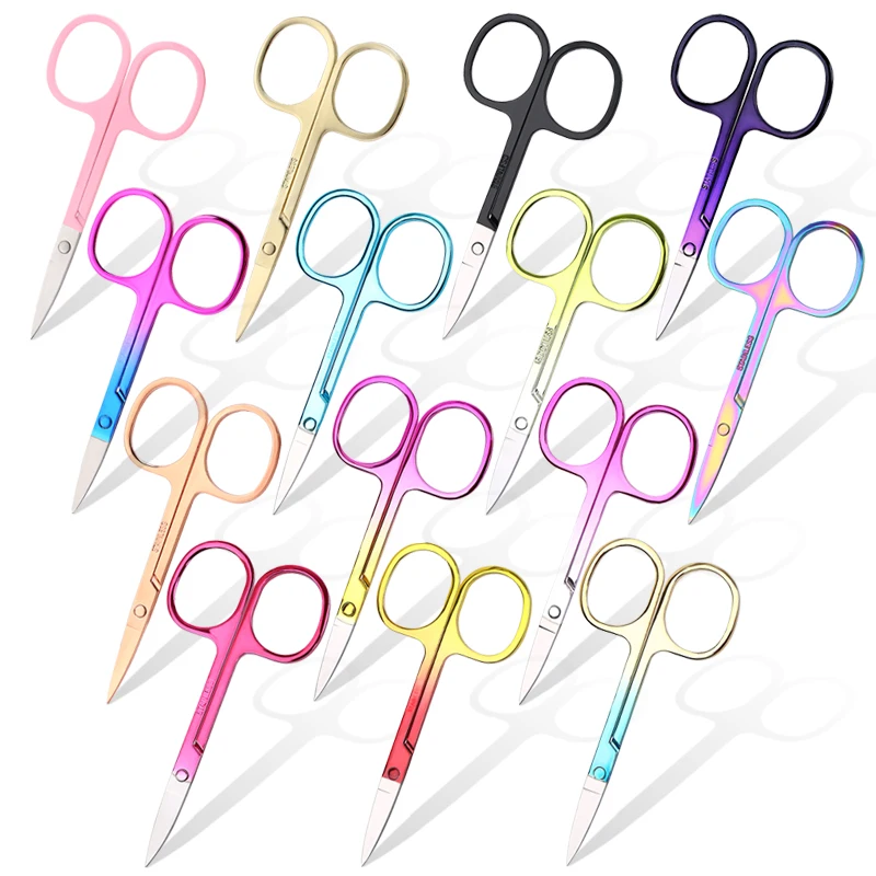 1Pcs Eyebrow Scissor Stainless Steel Eyelash Trimmer Facial Nose Hair Remover Manicure Nail Cuticle Beauty Scissors Makeup Tools - Image 4