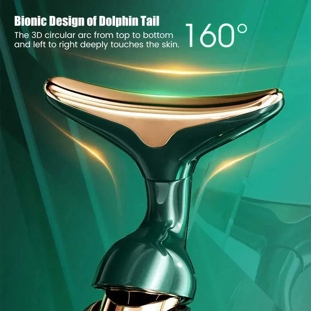 3 In 1 Facial Lifting Device Neck Facial Eye Massage Face Slimmer EMS Beauty Skin Tightening Wrinkle Anti Aging Face Massager - Image 4