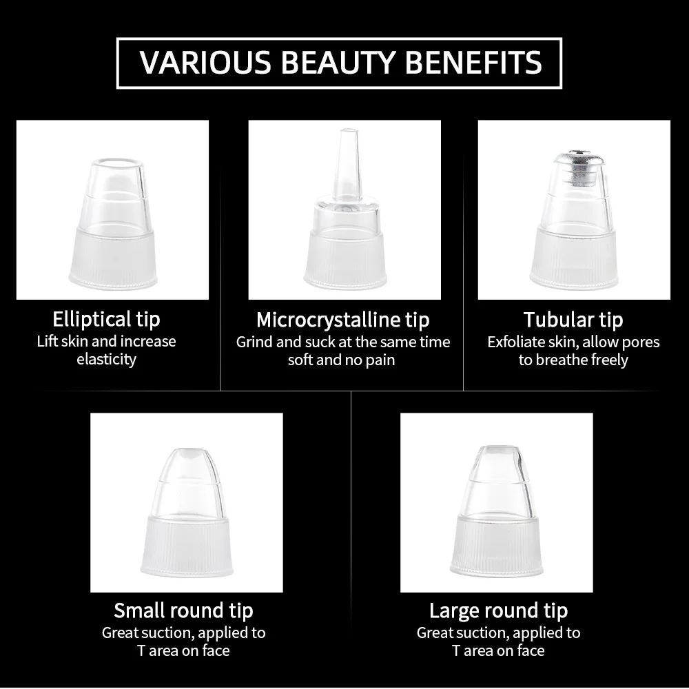 Vacuum Nose Blackhead Remover Face Cleansing Beauty Machine Facial Suction Cleaner Pimple Dead Skin Remover Extractor Skin Care - Image 5