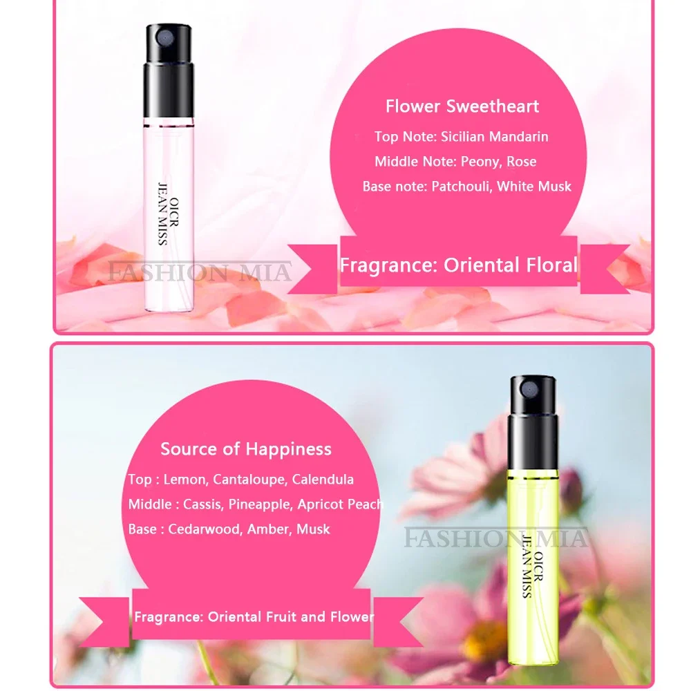 3ml*5pcs Original Perfume Kit Women Atomizer Parfum Beautiful Package Deodorant Lasting Fashion Lady Portable Fragrance With Box - Image 4