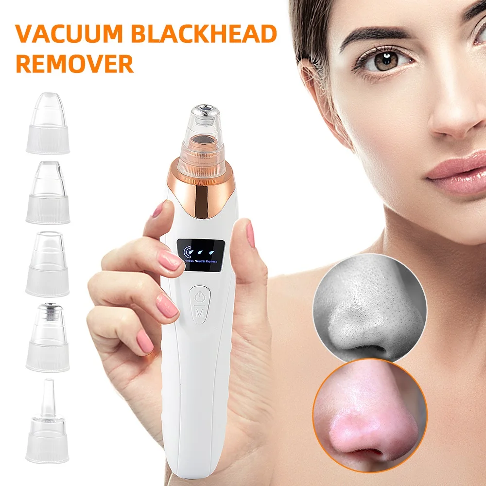 Vacuum Nose Blackhead Remover Face Cleansing Beauty Machine Facial Suction Cleaner Pimple Dead Skin Remover Extractor Skin Care