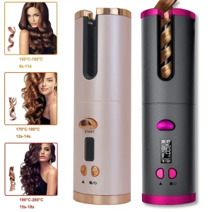 Automatic Curling Iron Portable Wireless Anion Ceramic Hair Curler Fast Heating Fashion Styling Tools Travel Hair Curler Comb