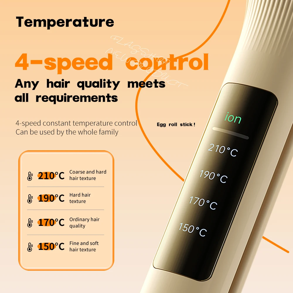 32mm Hair Wave Curling Iron Professional French Egg Roll Hair Curler Corrugated Wavy Styler Fast Heating Volumizing Styling Tool - Image 3