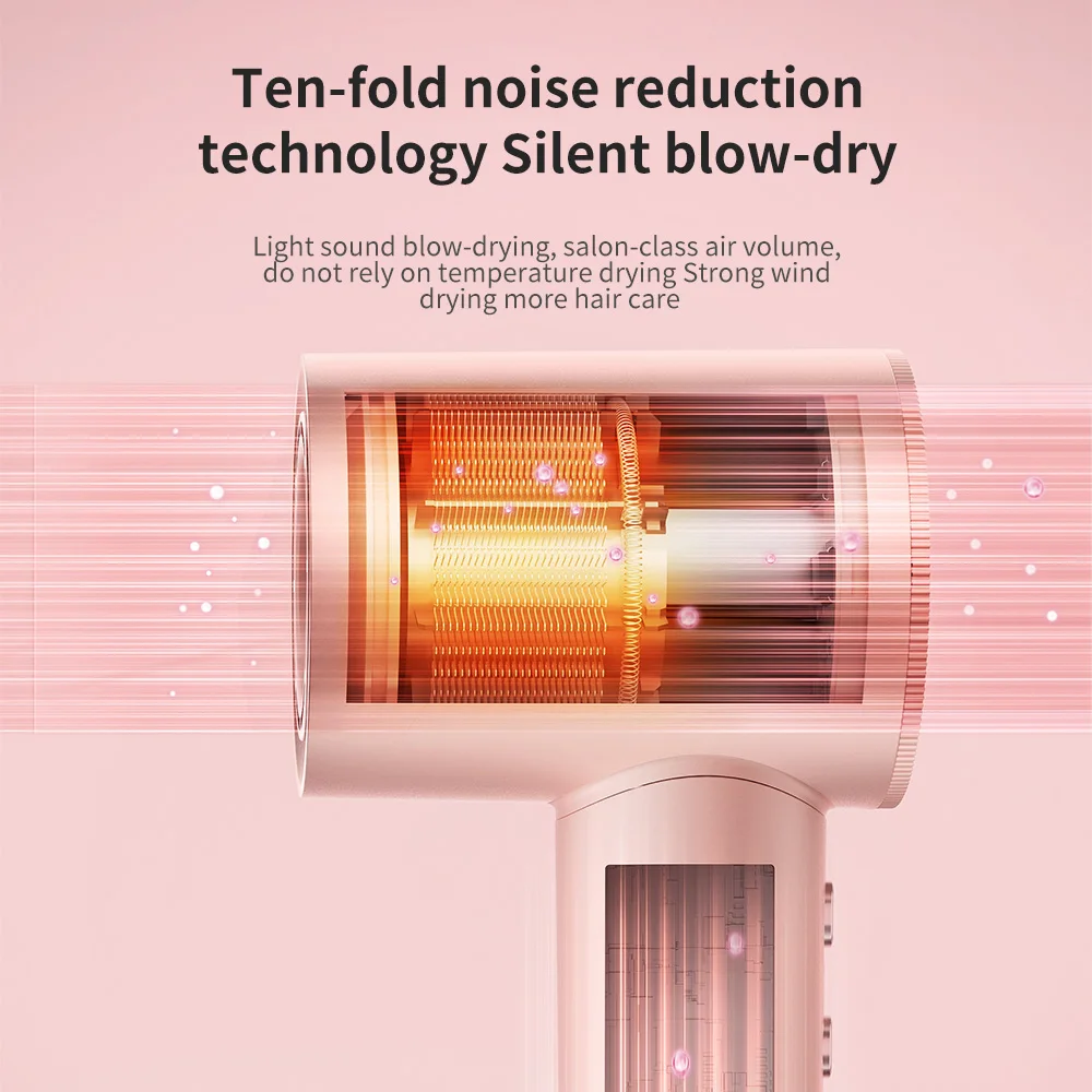High-Speed Electric Hair Dryer Machine1600W Adjustable Temperature Professional Low Noise Fast Drying Anion Hair Care Blow Dryer - Image 6